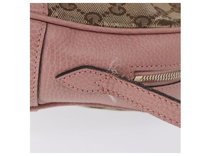 Sac à épaule GUCCI GG Canvas Beige Gold 449413 Auth mr2883 Doré - vue 6