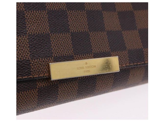 LOUIS VUITTON Damier Ebene Favorit PM Shoulder Bag 2way N41276 LV Auth ka6018V - vista 10