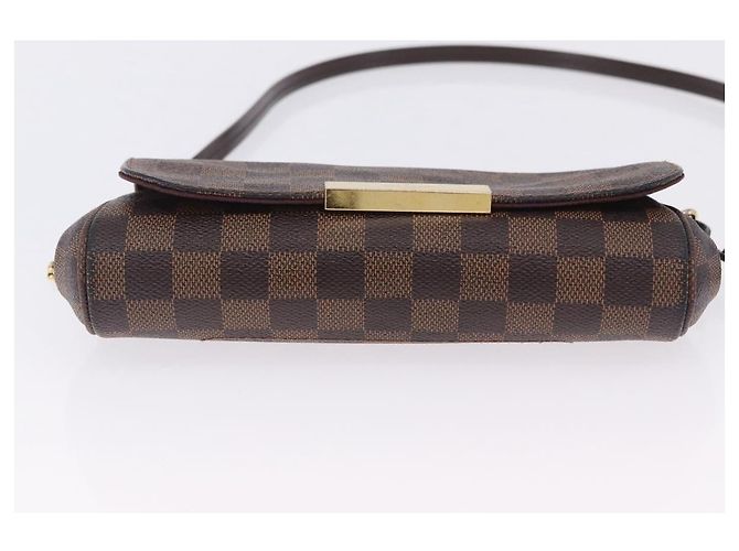 LOUIS VUITTON Damier Ebene Favorit PM Shoulder Bag 2way N41276 LV Auth ka6018V - vista 5