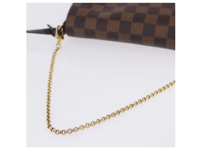 LOUIS VUITTON Damier Ebene Favorit PM Shoulder Bag 2way N41276 LV Auth ka6018V - vista 7