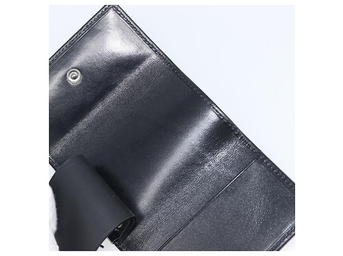 GUCCI Key Case Leather Black Silver 138052 Auth 199850V Silvery - view 22