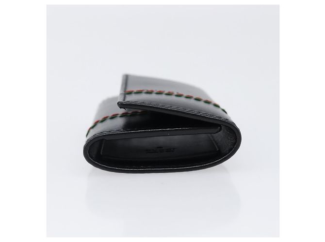 GUCCI Key Case Leather Black Silver 138052 Auth 199850V Silvery - view 6