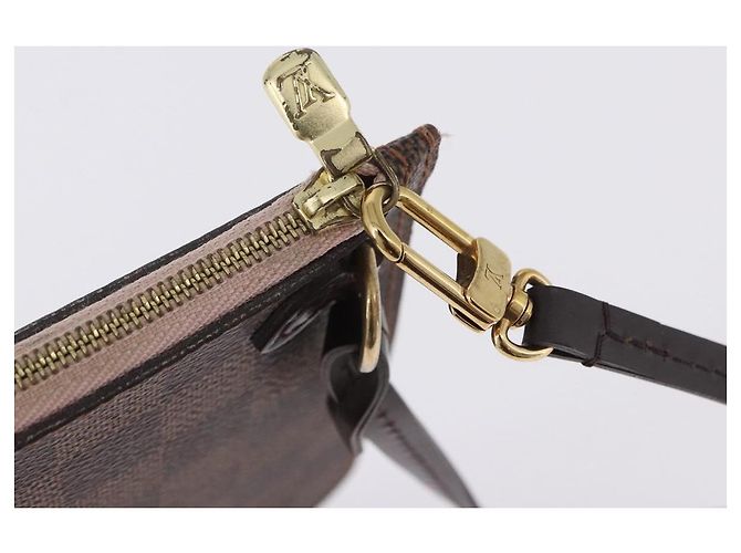 LOUIS VUITTON Damier Ebene Neverfull MM Pouch LV Auth 199983 - vista 10