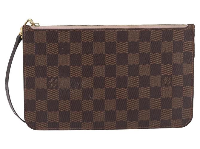 LOUIS VUITTON Damier Ebene Neverfull MM Pouch LV Auth 199983 - vista 13