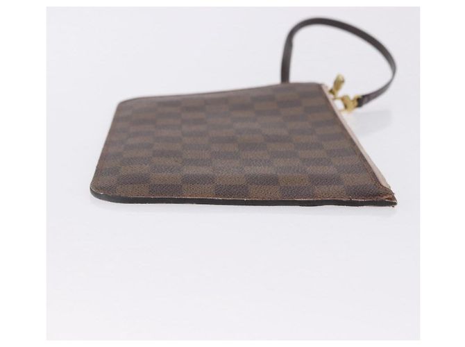 LOUIS VUITTON Damier Ebene Neverfull MM Pouch LV Auth 199983 - vista 3
