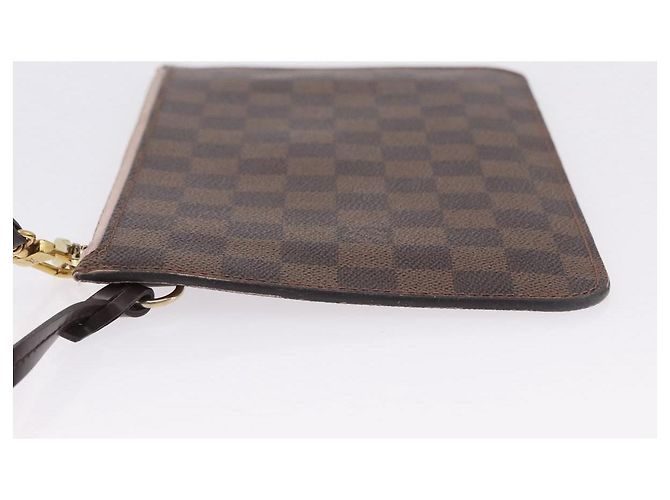 LOUIS VUITTON Damier Ebene Neverfull MM Pouch LV Auth 199983 - vista 4