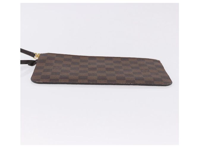 LOUIS VUITTON Damier Ebene Neverfull MM Pouch LV Auth 199983 - vista 5