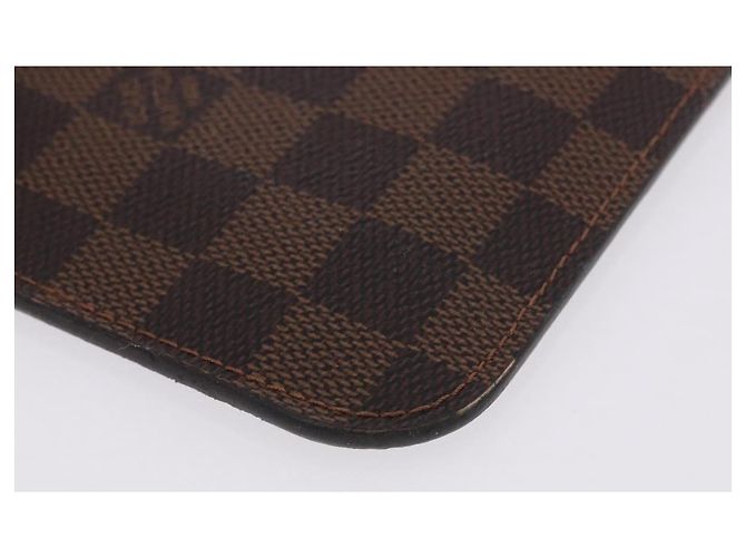 LOUIS VUITTON Damier Ebene Neverfull MM Pouch LV Auth 199983 - vista 9