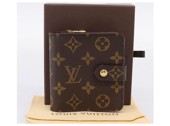 LOUIS VUITTON Monogram Compact Zip Wallet M61667 LV Auth am12518V Monogramme - vue 12