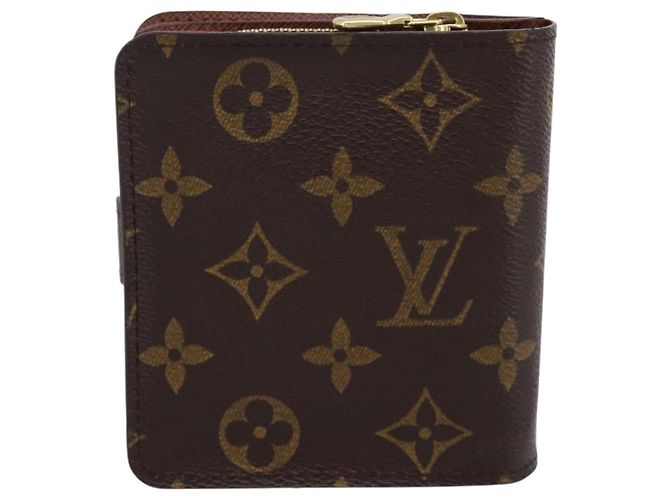 LOUIS VUITTON Monogram Compact Zip Wallet M61667 LV Auth am12518V Monogramme - vue 2