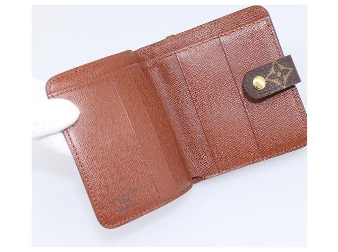 LOUIS VUITTON Monogram Compact Zip Wallet M61667 LV Auth am12518V Monogramme - vue 8