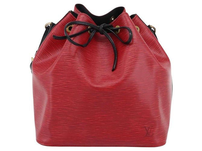 LOUIS VUITTON Epi Petit Noe Schultertasche Rot Schwarz M44172 LV Auth 200330A - Ansicht 13