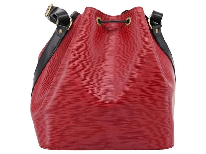 LOUIS VUITTON Epi Petit Noe Schultertasche Rot Schwarz M44172 LV Auth 200330A - Ansicht 2