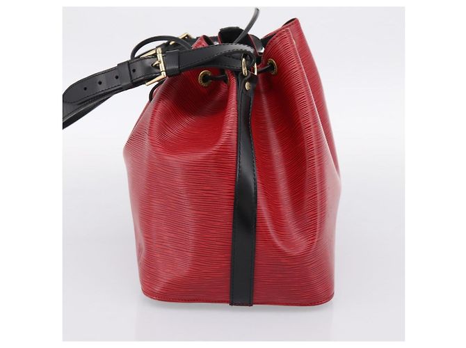 LOUIS VUITTON Epi Petit Noe Schultertasche Rot Schwarz M44172 LV Auth 200330A - Ansicht 4