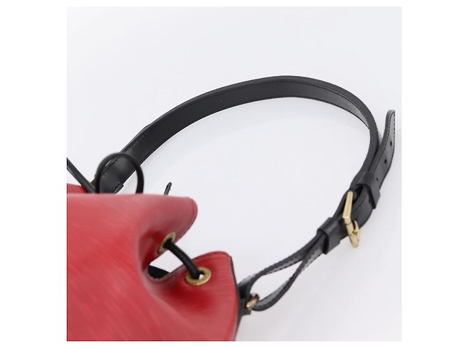 LOUIS VUITTON Epi Petit Noe Schultertasche Rot Schwarz M44172 LV Auth 200330A - Ansicht 8