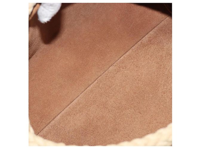 Borsa Tote Miu Miu Pelle Brown Beige Auth 202080V Marrone - vista 10