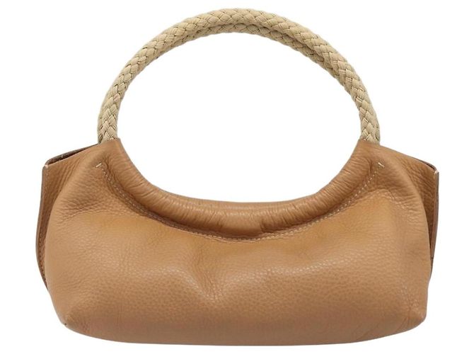 Borsa Tote Miu Miu Pelle Brown Beige Auth 202080V Marrone - vista 2
