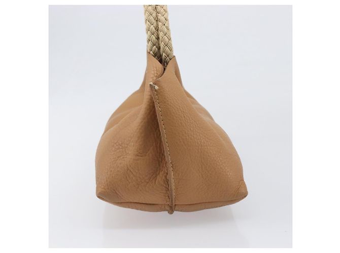 Borsa Tote Miu Miu Pelle Brown Beige Auth 202080V Marrone - vista 4
