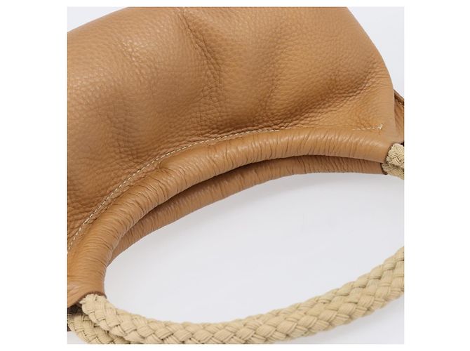 Borsa Tote Miu Miu Pelle Brown Beige Auth 202080V Marrone - vista 6
