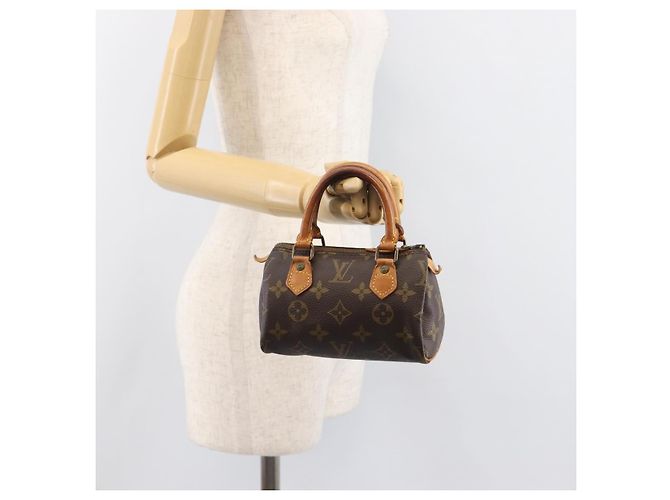 LOUIS VUITTON Monogram Mini Speedy Hand Bag M41534 LV Auth 199527 Monogramma - vista 19