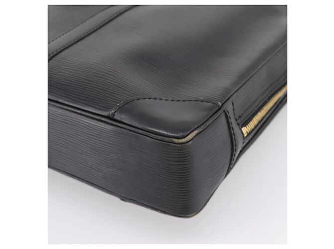 LOUIS VUITTON Epi Porte Documents Voyage Business Bag Black M40321 Auth 201958 Negro - vista 16