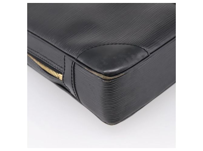 LOUIS VUITTON Epi Porte Documents Voyage Business Bag Black M40321 Auth 201958 Negro - vista 17