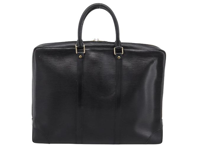 LOUIS VUITTON Epi Porte Documents Voyage Business Bag Black M40321 Auth 201958 Negro - vista 2