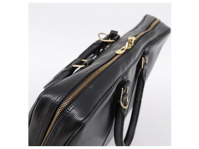 LOUIS VUITTON Epi Porte Documents Voyage Business Bag Black M40321 Auth 201958 Negro - vista 6