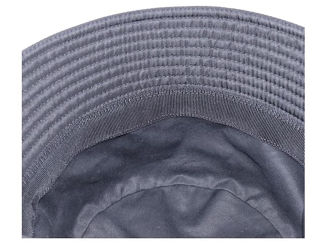 PRADA Bucket Hat Nylon Schwarz Silber Auth 200831V - Ansicht 11