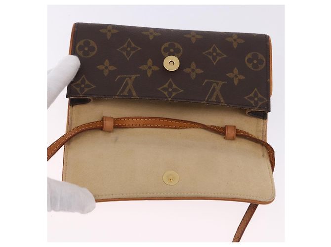 LOUIS VUITTON Monogram Pochette Twin PM Shoulder Bag M51854 LV Auth ka6047 Monogramma - vista 19