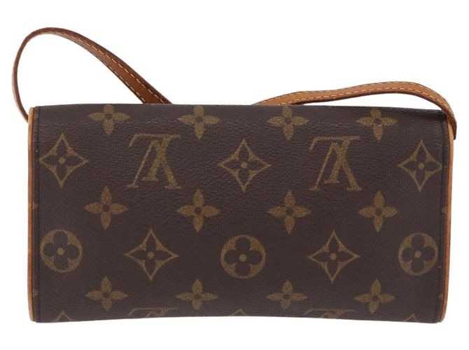 LOUIS VUITTON Monogram Pochette Twin PM Shoulder Bag M51854 LV Auth ka6047 Monogramma - vista 2