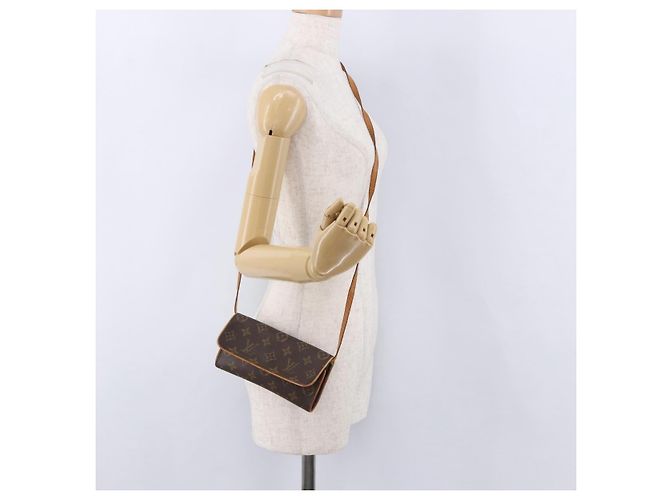 LOUIS VUITTON Monogram Pochette Twin PM Shoulder Bag M51854 LV Auth ka6047 Monogramma - vista 23