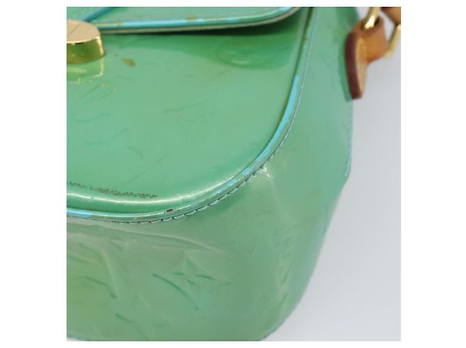 LOUIS VUITTON Monogram Vernis Bell Flower PM Blue Lagon M91730 LV Auth 199500 - vista 15
