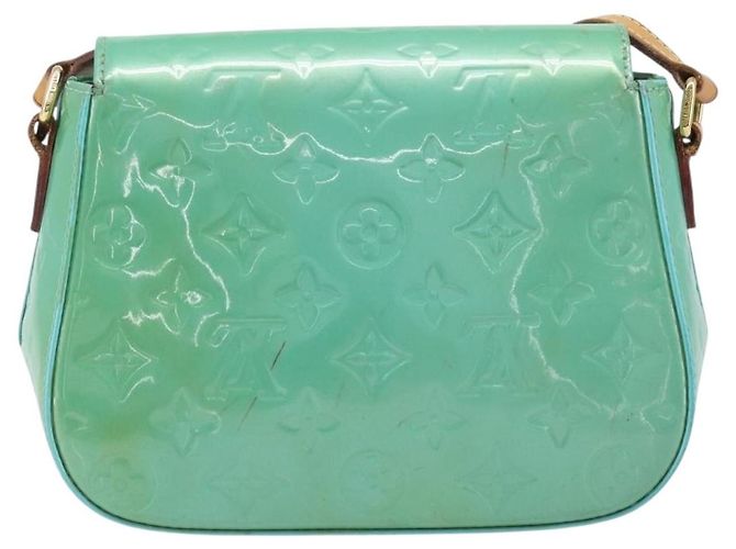 LOUIS VUITTON Monogram Vernis Bell Flower PM Blue Lagon M91730 LV Auth 199500 - vista 2