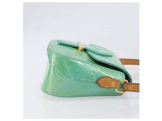 LOUIS VUITTON Monogram Vernis Bell Flower PM Blue Lagon M91730 LV Auth 199500 - vista 3