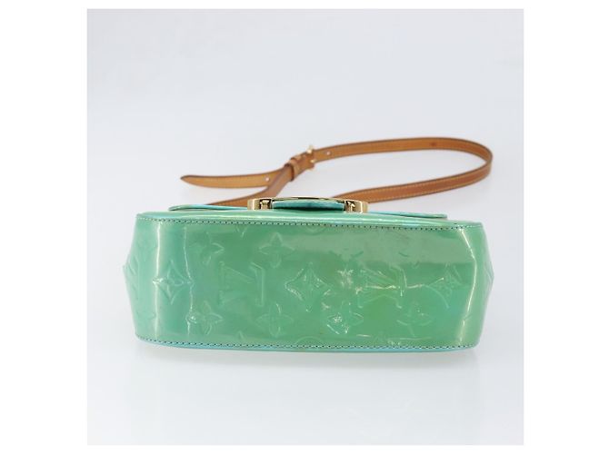 LOUIS VUITTON Monogram Vernis Bell Flower PM Blue Lagon M91730 LV Auth 199500 - vista 5