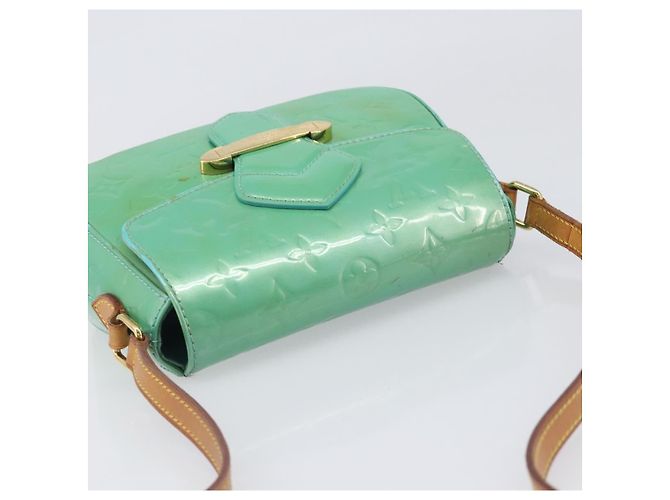 LOUIS VUITTON Monogram Vernis Bell Flower PM Blue Lagon M91730 LV Auth 199500 - vista 6