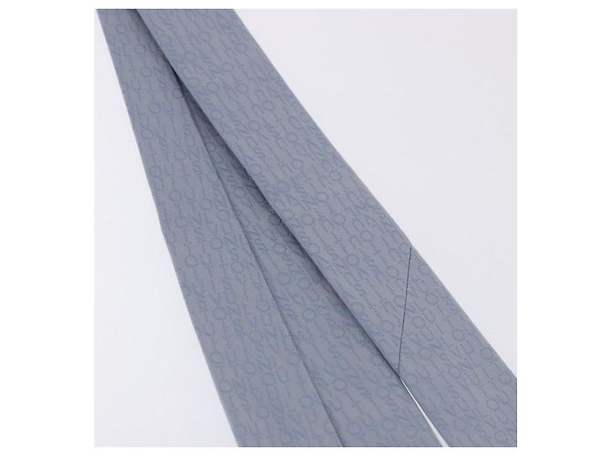 LOUIS VUITTON Necktie Silk Light Blue LV Auth 199992M - view 12