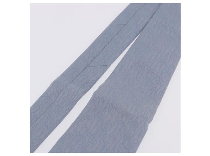 LOUIS VUITTON Necktie Silk Light Blue LV Auth 199992M - view 5