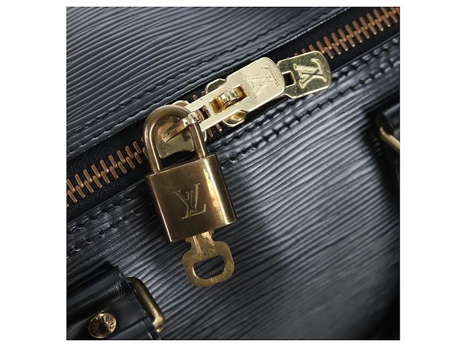 LOUIS VUITTON Epi Keepall 45 Boston Bag Noir M42972 LV Auth 199174V Nero - vista 10