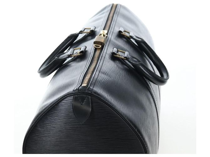 LOUIS VUITTON Epi Keepall 45 Boston Bag Noir M42972 LV Auth 199174V Nero - vista 6
