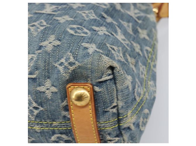 LOUIS VUITTON Monogram Denim Buggy PM Shoulder Bag Blue M95049 LV Auth 202125V Monogramma - vista 17