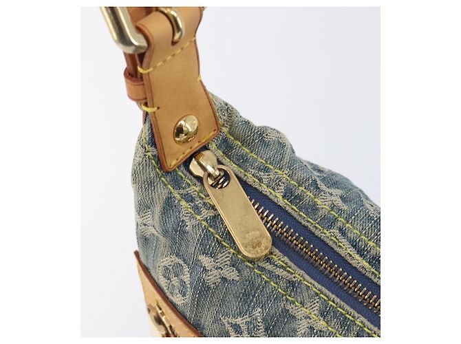 LOUIS VUITTON Monogram Denim Buggy PM Shoulder Bag Blue M95049 LV Auth 202125V Monogramma - vista 19