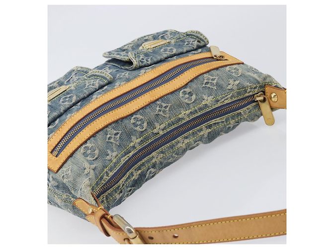 LOUIS VUITTON Monogram Denim Buggy PM Shoulder Bag Blue M95049 LV Auth 202125V Monogramma - vista 6