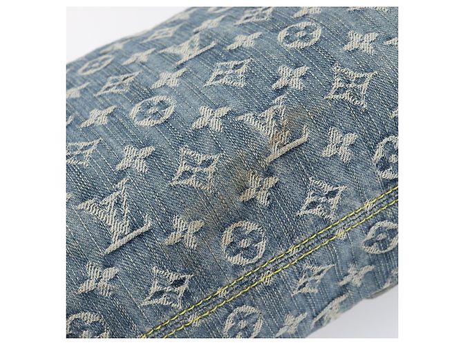 LOUIS VUITTON Monogram Denim Buggy PM Shoulder Bag Blue M95049 LV Auth 202125V Monogramma - vista 8