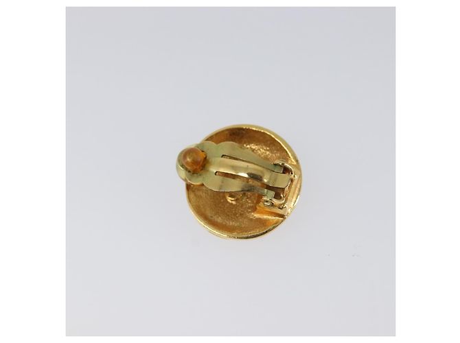Orecchini CHANEL metallo Gold Tone CC Auth 201015V - vista 3