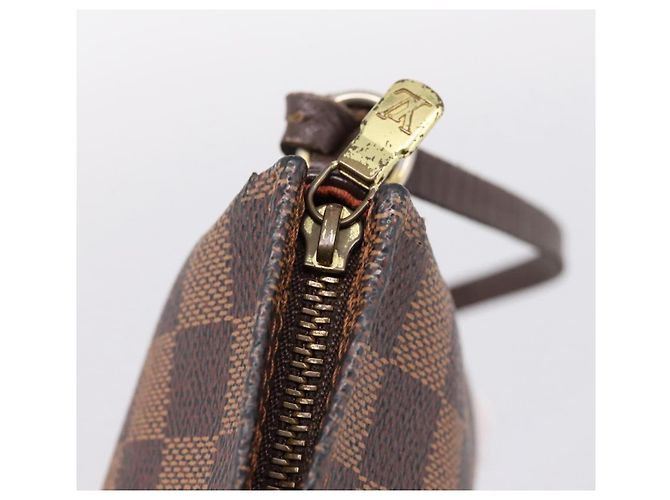 LOUIS VUITTON Damier Ebene Trousse Makeup Pouch N51982 LV Auth 199394V - vista 10