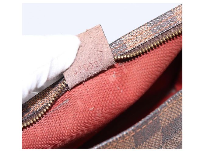 LOUIS VUITTON Damier Ebene Trousse Makeup Pouch N51982 LV Auth 199394V - vista 12