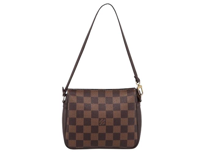 LOUIS VUITTON Damier Ebene Trousse Makeup Pouch N51982 LV Auth 199394V - vista 13