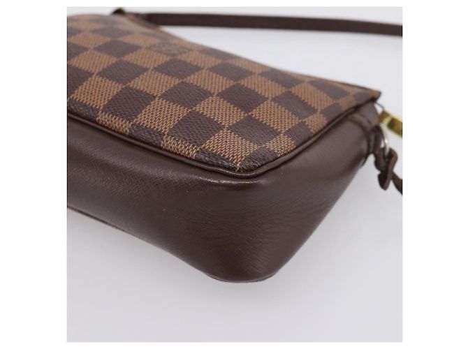 LOUIS VUITTON Damier Ebene Trousse Makeup Pouch N51982 LV Auth 199394V - vista 16